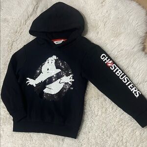 Like New - H&M Kids Black Ghostbusters Hoodie 6-8 YRS